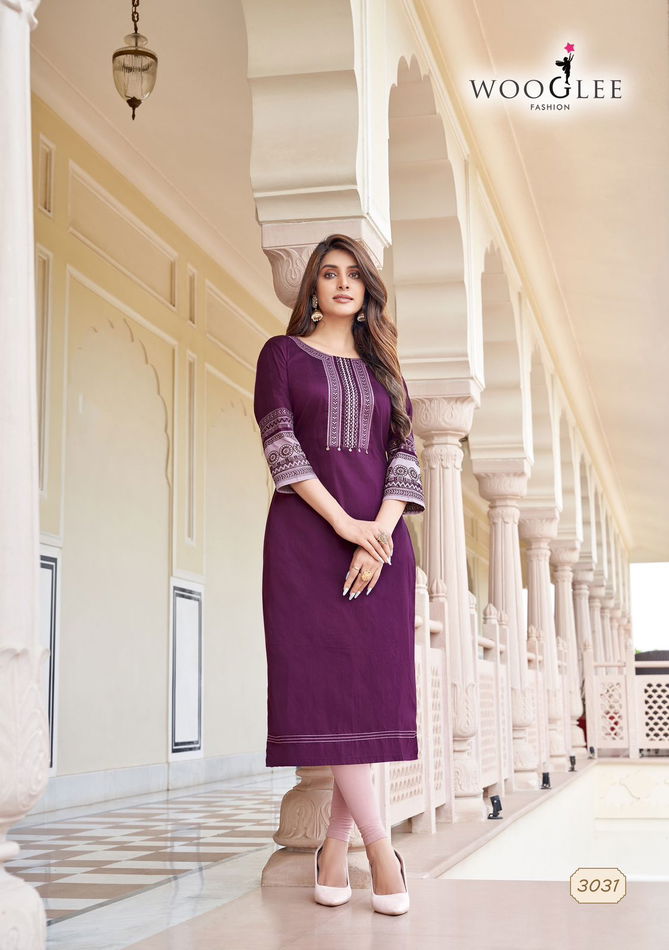 Salonee Vol 7 By Wooglee Rayon Designer Kurtis Wholesalers In Delhi